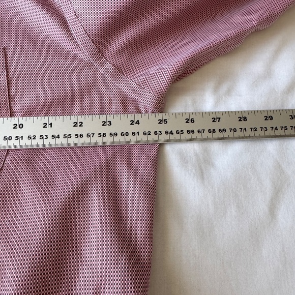 Joseph Abboud Men's 17 Button Up Long Sleeve‎ Egyptian Cotton Dress Shirt Pink - Picture 9 of 13